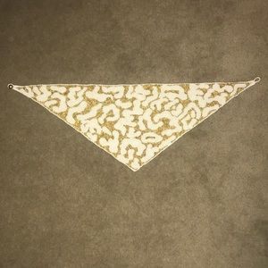 Beaded scarf bandana necklace
